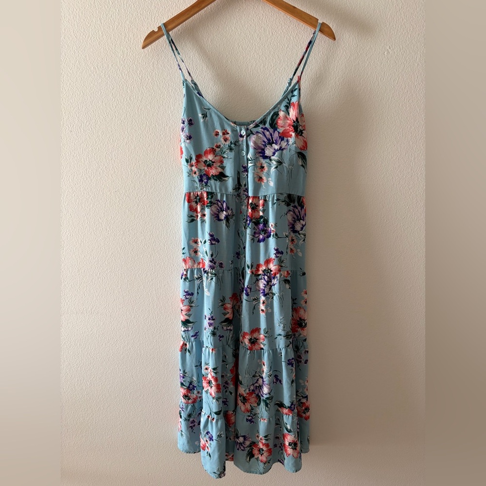 Xhilaration Light Blue Floral Dress